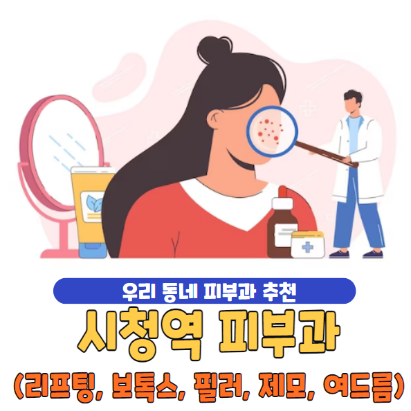 시청역 피부과 유명한 곳 & 일요일 전문의 진료 잘하는 곳 추천