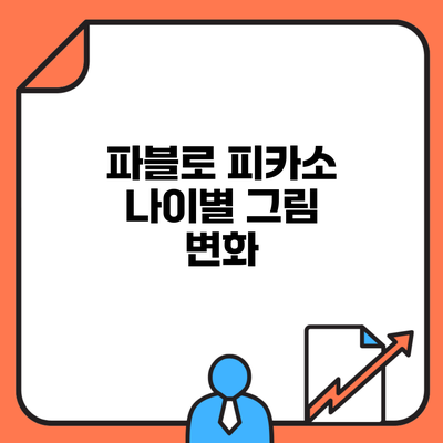 파블로 피카소 나이별 그림 변화