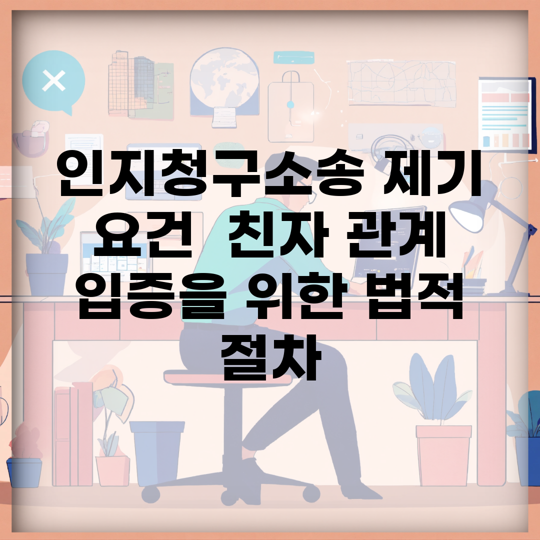 인지청구소송 제기 요건 | 친자 관계 입증을 위한 법적 절차