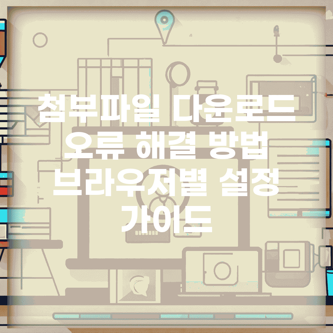 첨부파일 다운로드 오류 해결 방법 | 브라우저별 설정 가이드