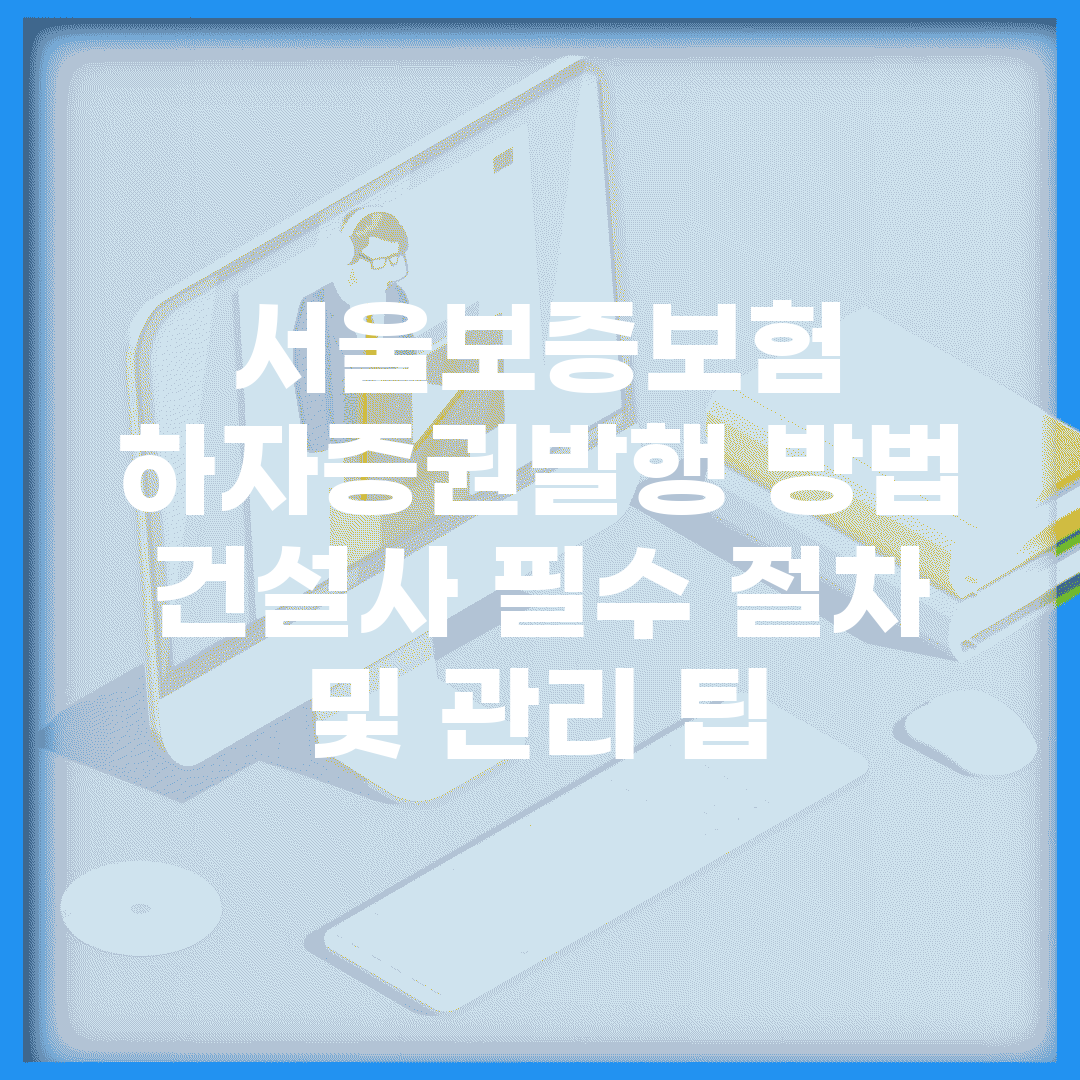 서울보증보험 하자증권발행 방법 | 건설사 필수 절차 및 관리 팁