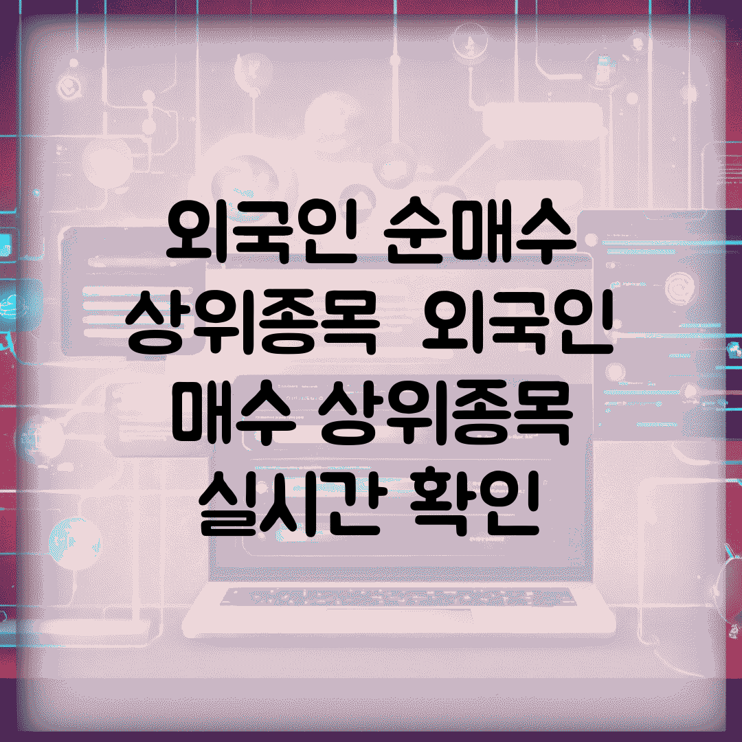 외국인 순매수 상위종목 | 외국인 매수 상위종목 실시간 확인