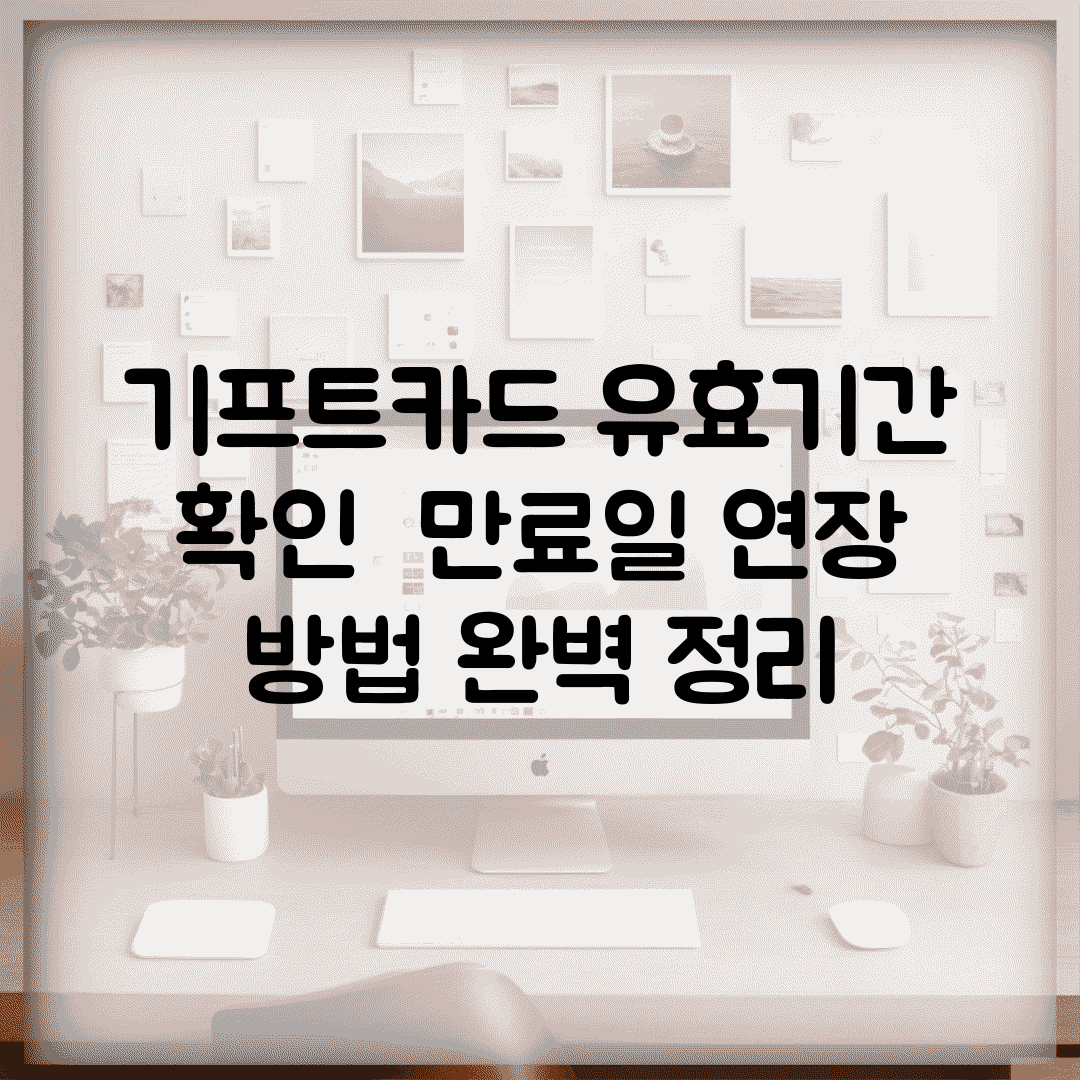 기프트카드 유효기간 확인 | 만료일 연장 방법 완벽 정리