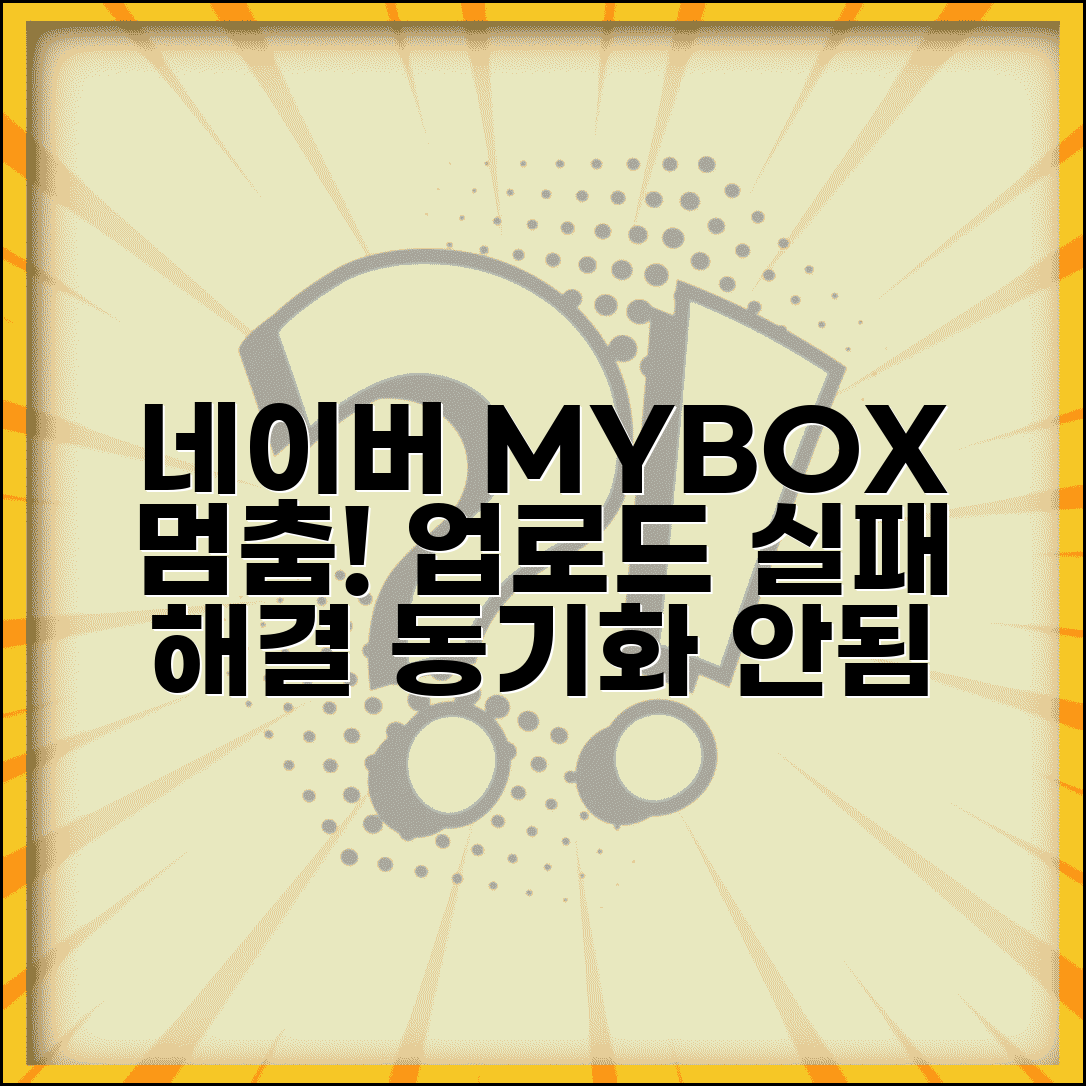 네이버 클라우드 동기화 안됨 | 네이버 Mybox 업로드 실패
