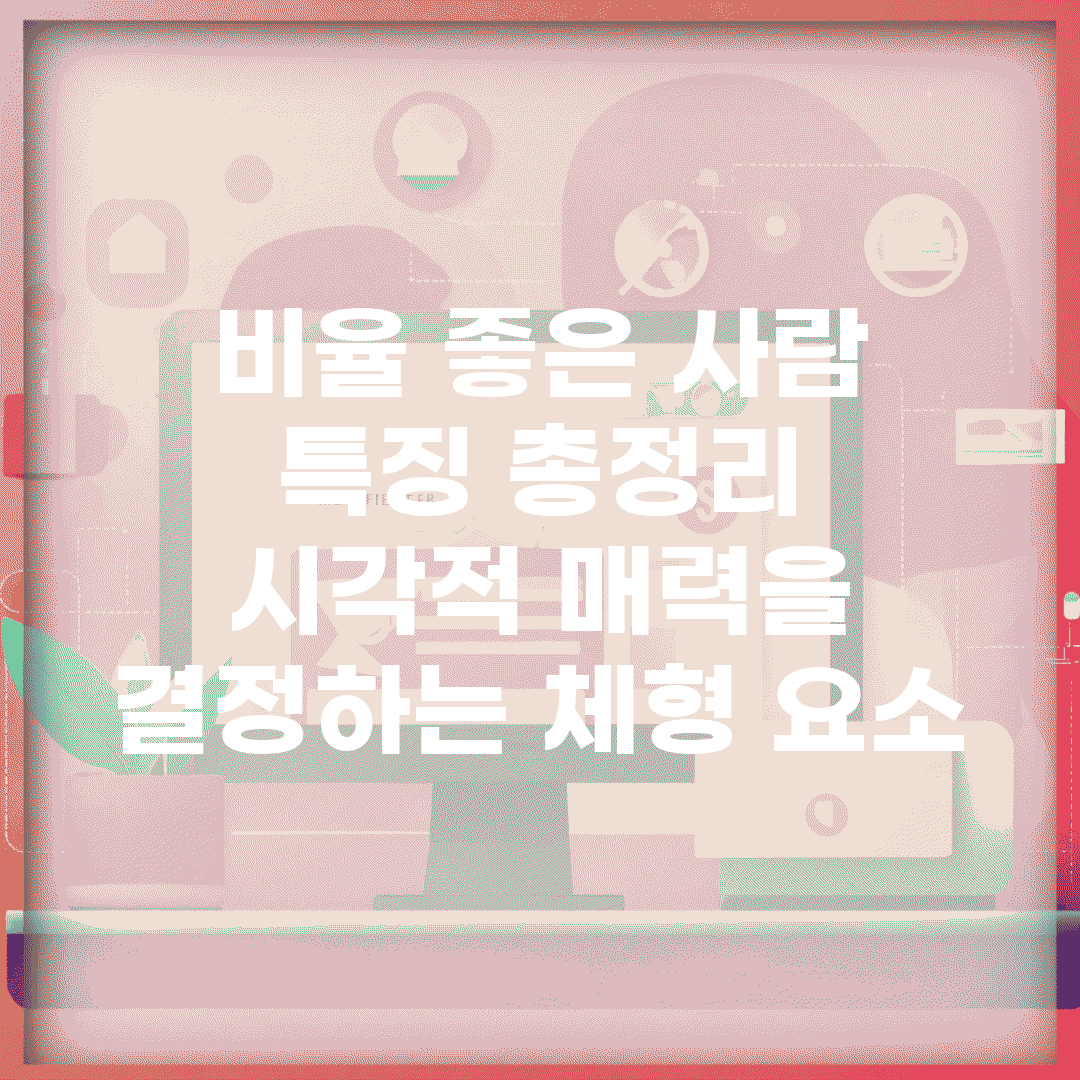 비율 좋은 사람 특징 총정리 | 시각적 매력을 결정하는 체형 요소