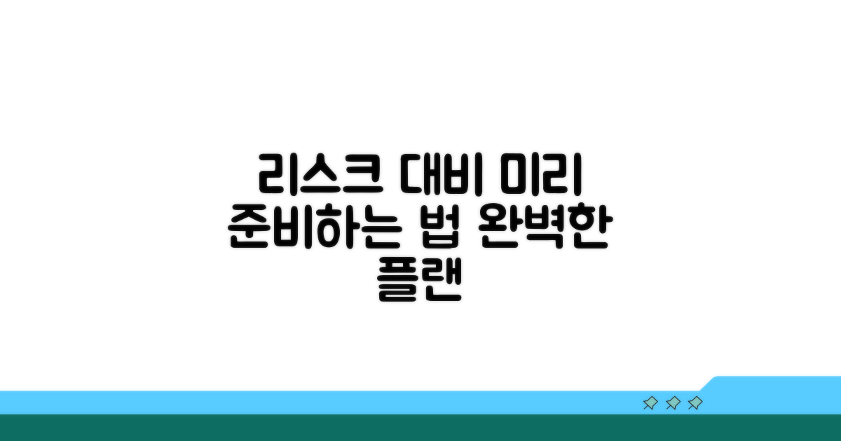 리스크 대응, 미리 준비하는 방법