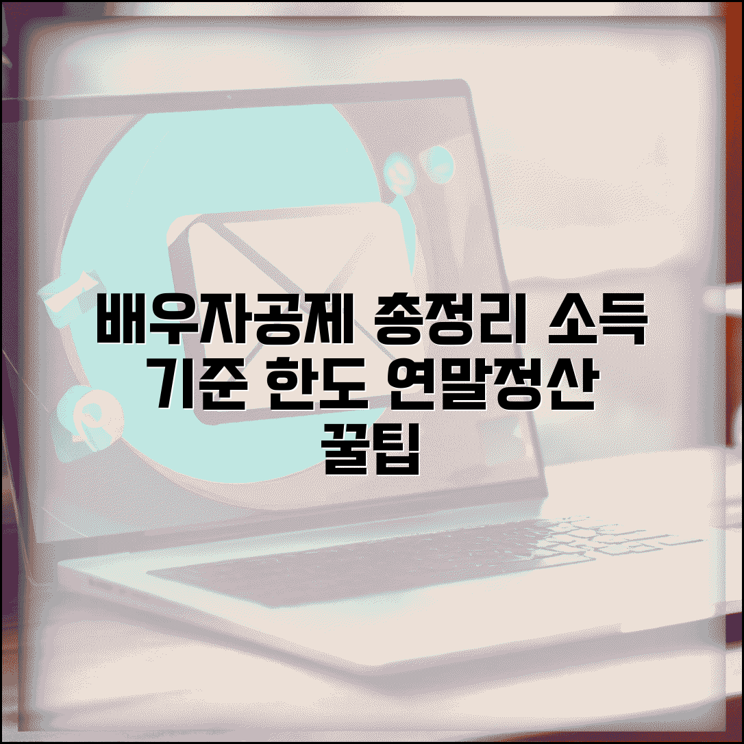 배우자공제 조건 소득 기준 한도 | 연말정산 배우자공제 완벽 가이드