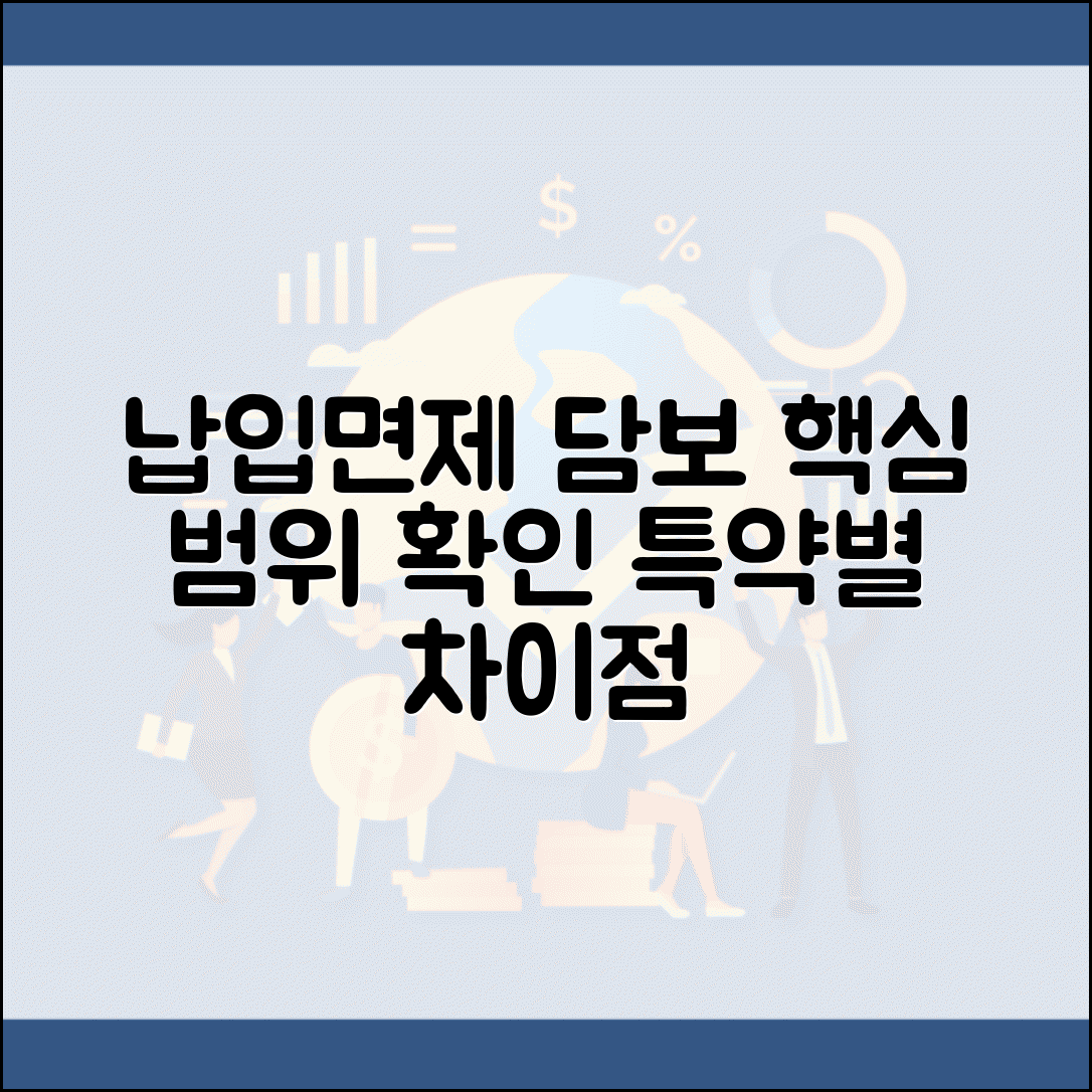 보험료 납입면제 대상담보 | 적용 담보 | 제외 담보 | 범위 확인 | 특약별 차이 | 선택 기준