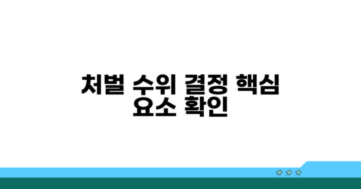 처벌 수위 결정 요소 확인