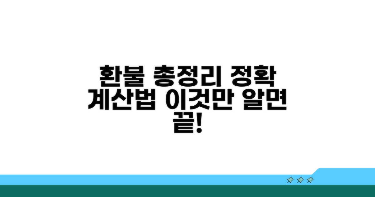 환불 금액 계산 완벽 정리