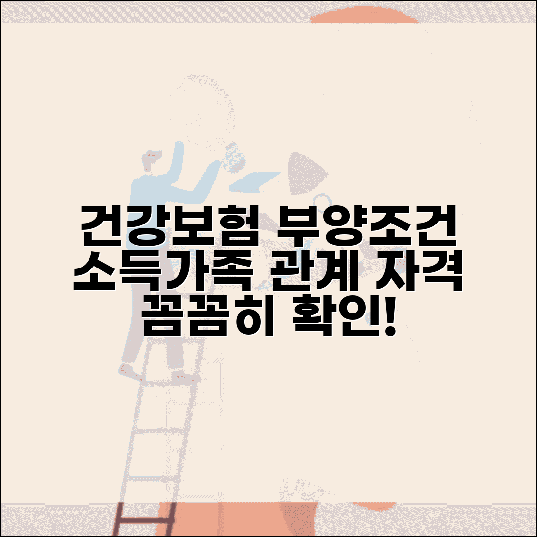 건강보험 피부양자 자격조건 | 소득 기준과 가족 관계 건강보험 부양 인정
