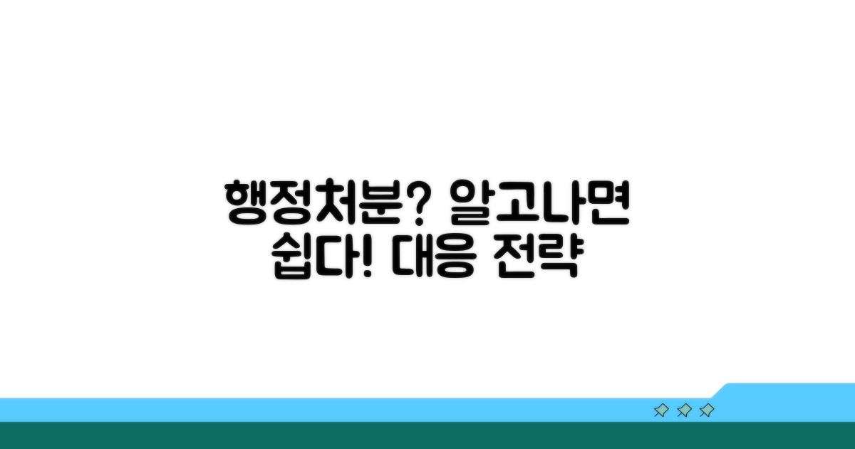 행정처분 절차와 대응 방법
