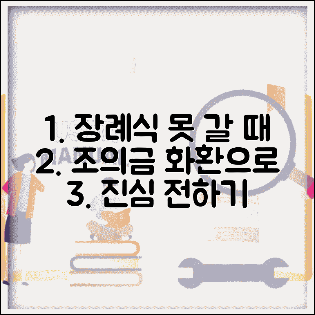 장례식 참석 못할 때 조문 방법 | 영정 앞 참배 대신 화환이나 조의금으로 마음 전하기