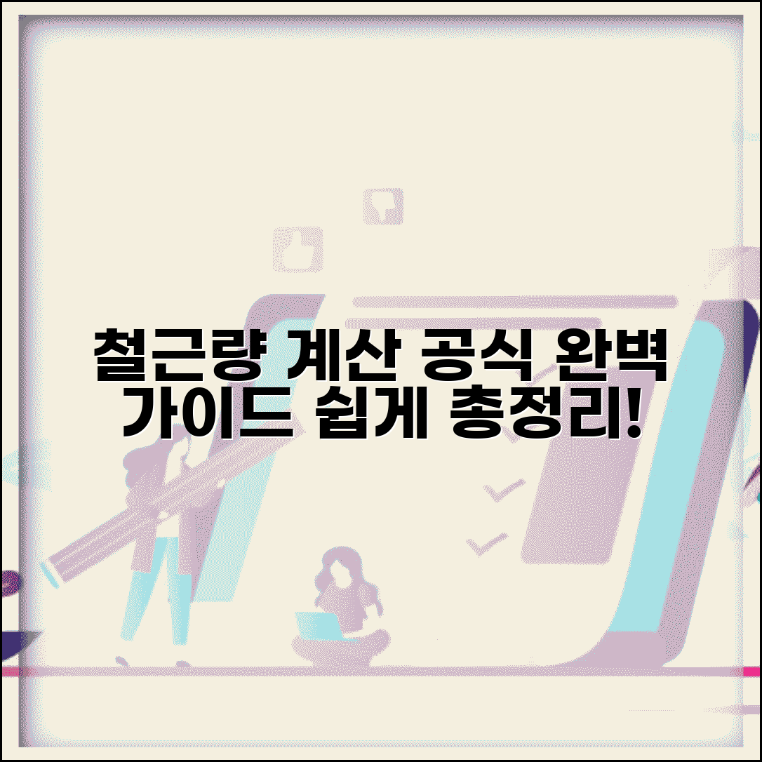 사용철근량 계산 공식 방법 | 철근량 산정 완벽 가이드