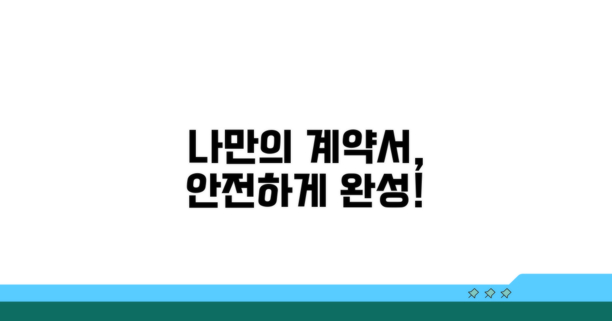 나만의 계약서, 안전하게 완성하기