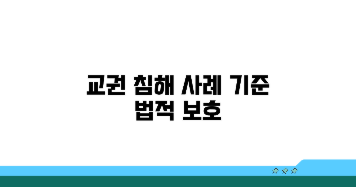 교권 침해 사례와 법적 기준