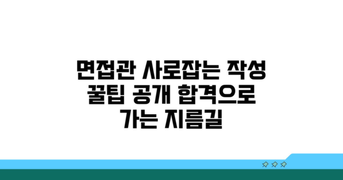 면접관 사로잡는 작성 팁 공개