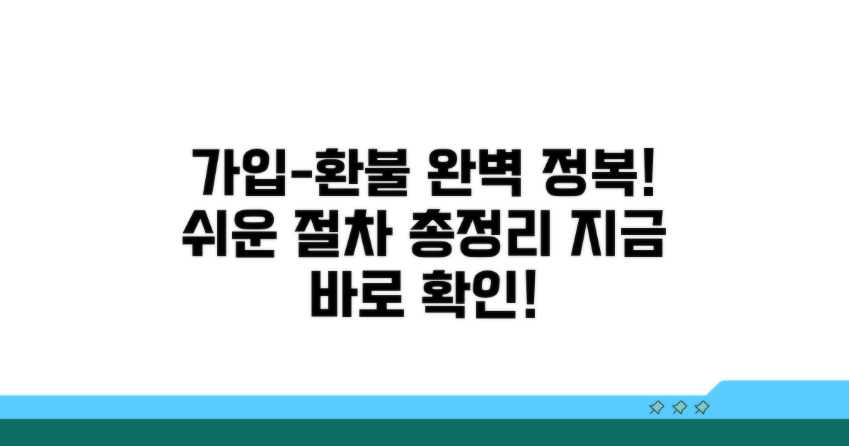 가입부터 환불까지, 절차 쉽게 알기