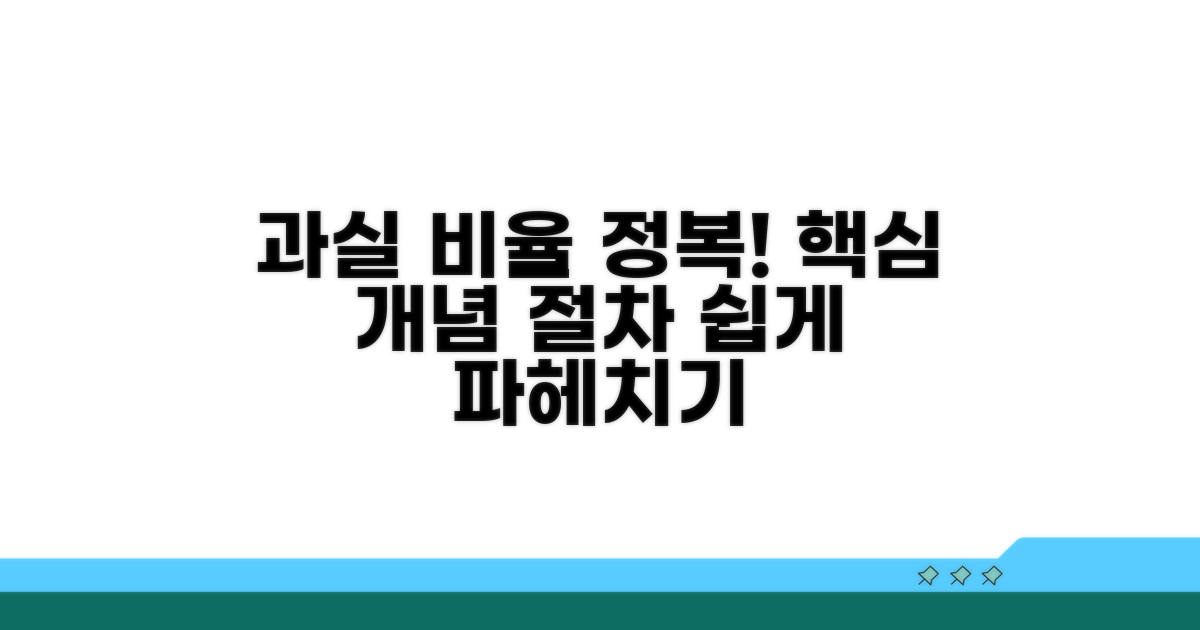 과실비율 분쟁, 핵심 개념과 절차