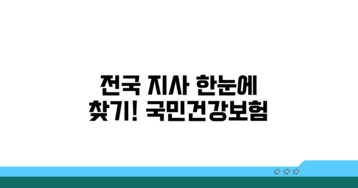 전국 의료보험 지사 한눈에 찾기