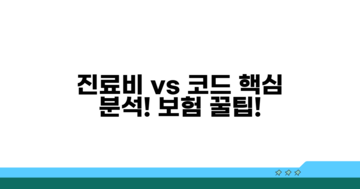 진료비와 적용 코드 비교 분석