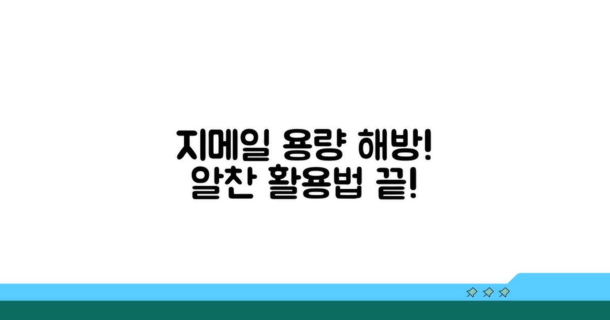 지메일, 용량 걱정 끝! 스마트 활용법