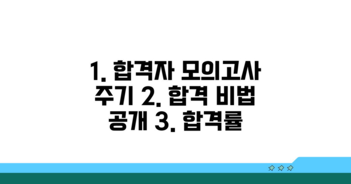 합격자들의 모의고사 시행 주기 분석