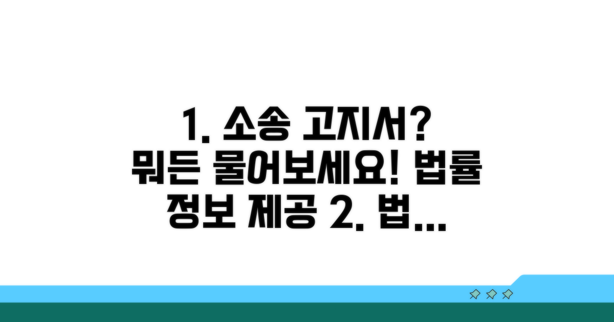 법원 소송 고지서, 무엇이든 물어봐