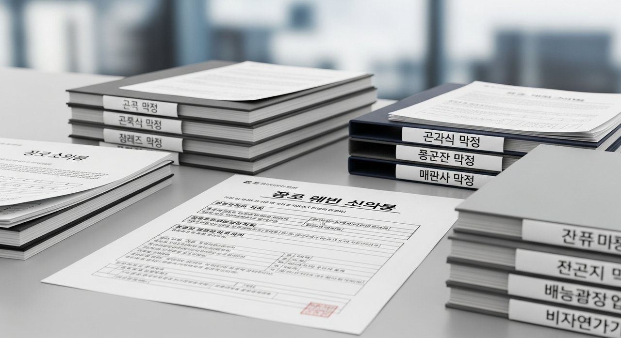 제출서류 목록 표준양식: 분류별 정리와 추가서류 대응법