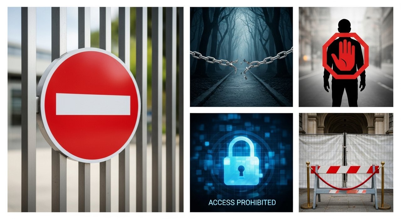 접근금지 영어 표현 Access Prohibited, 5가지 완벽 정리