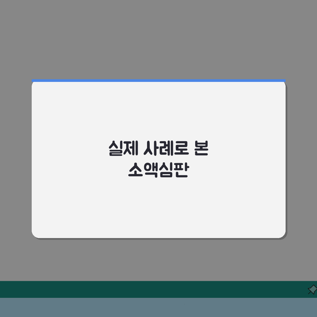 소액심판청구 후기 실제 사례 분석 | 승소 노하우 공유 | 실패 사례에서 배우는 교훈 체험