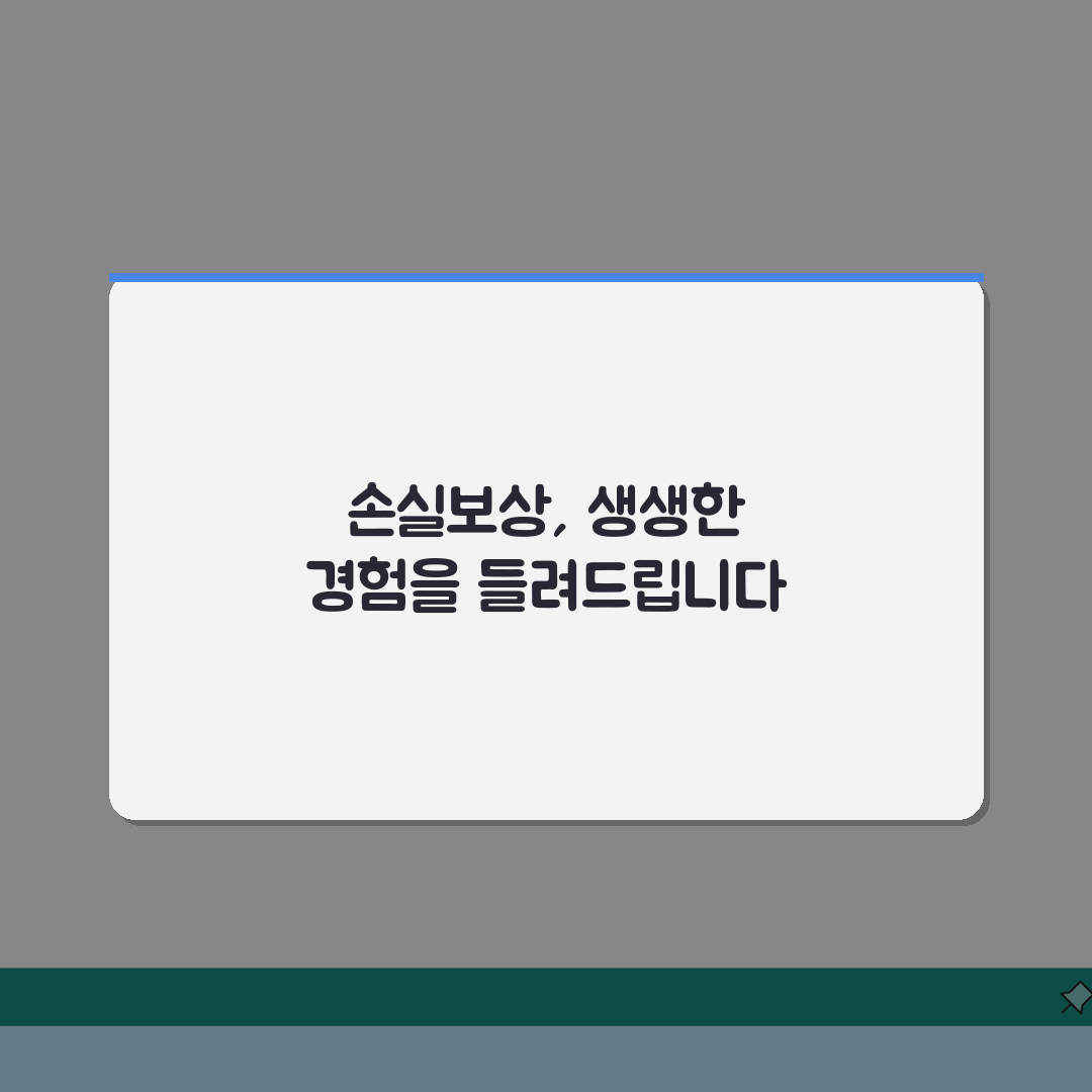 손실공인손실보상 제도 | 손실보상 조건 | 신청 방법 | 보상 범위 | 처리 절차 | 주의