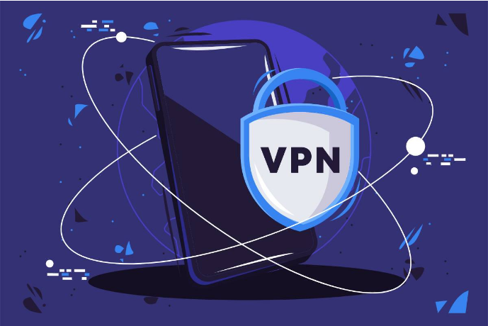 노트북과 스마트폰으로 VPN을 연결해 보안 통신을 하는 모습