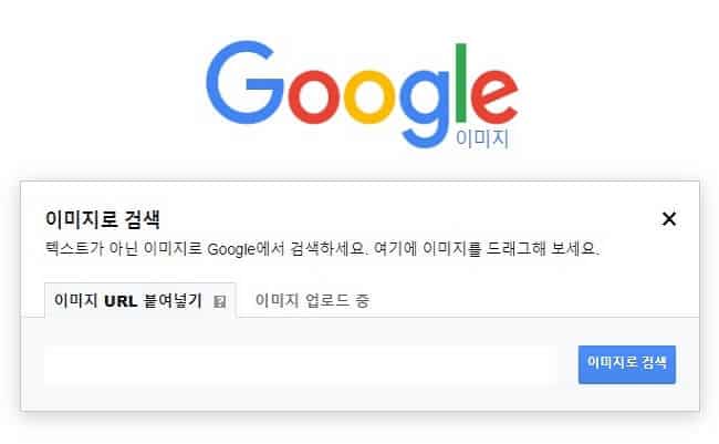 구글 이미지 검색 화면